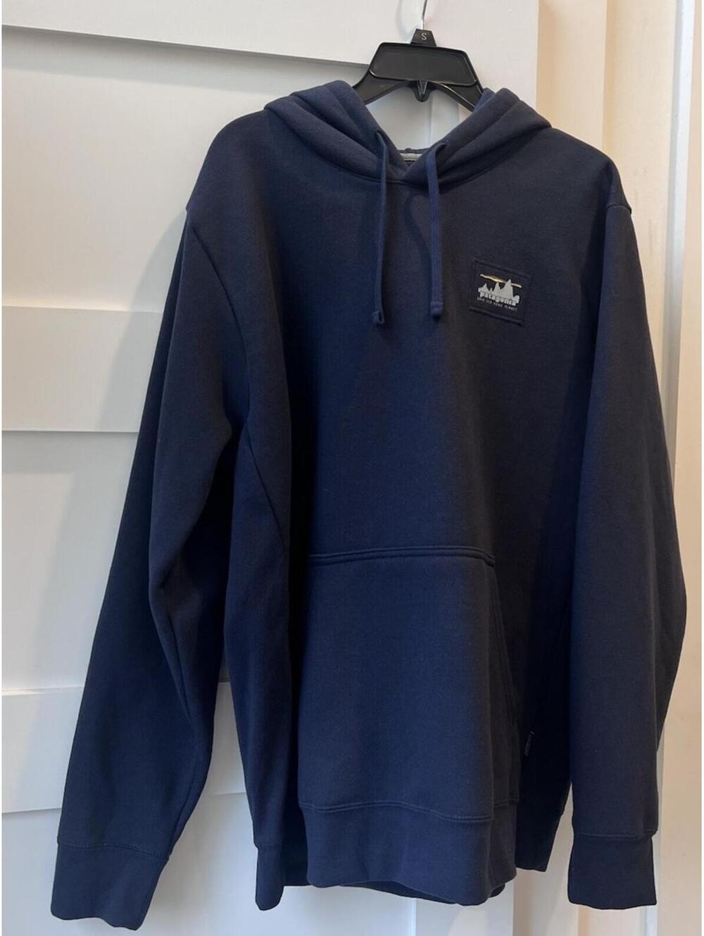 Patagonia Unisex '73 Skyline Uprisal Hoody Hoodie Navy NWT Mens Small/Women’s M - Picture 2 of 7